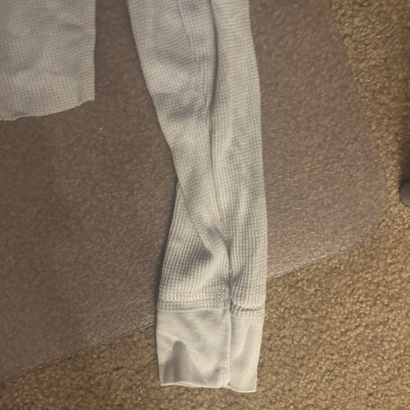 wild fable waffle cropped button front long sleeve size small - Picture 4 of 6